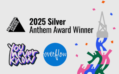 Overflow Honored as a Winner in the Local Health Awareness Campaign Category for The 5th Annual Anthem Awards